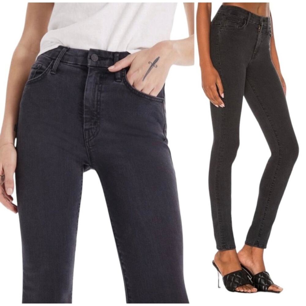 Mother Denim High Waisted Looker Jeans IN Dancing In The Dark Wash Size 24×29